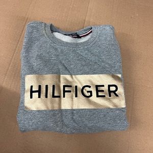 Tommy Hilfiger Gray Logo Crewneck Sweatshirt Size XXS